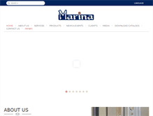 Tablet Screenshot of marinadoors.com